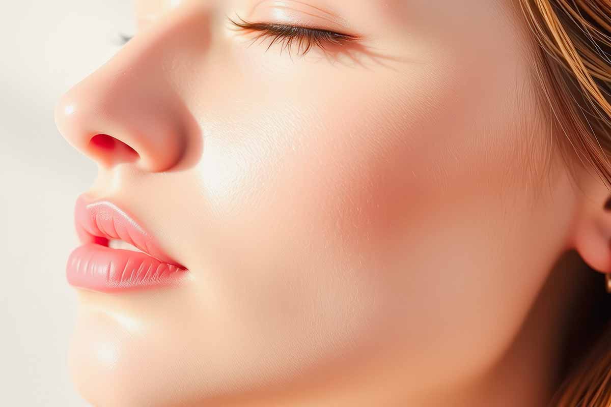 Lady with beautiful smooth skin