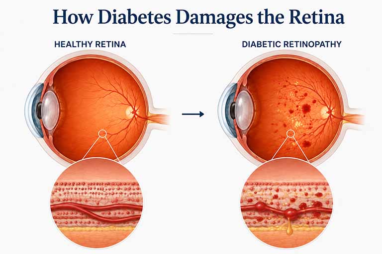 How Diabetes Affects the Retina How Diabetes Affects the Retina