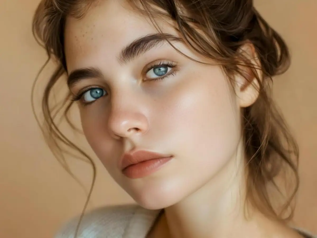 Lady after acne treatment Lady after acne treatment